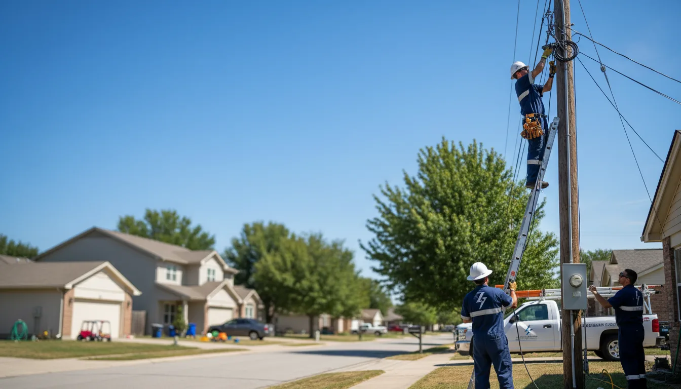 Residential electrician providing installation services in Downers Grove, IL